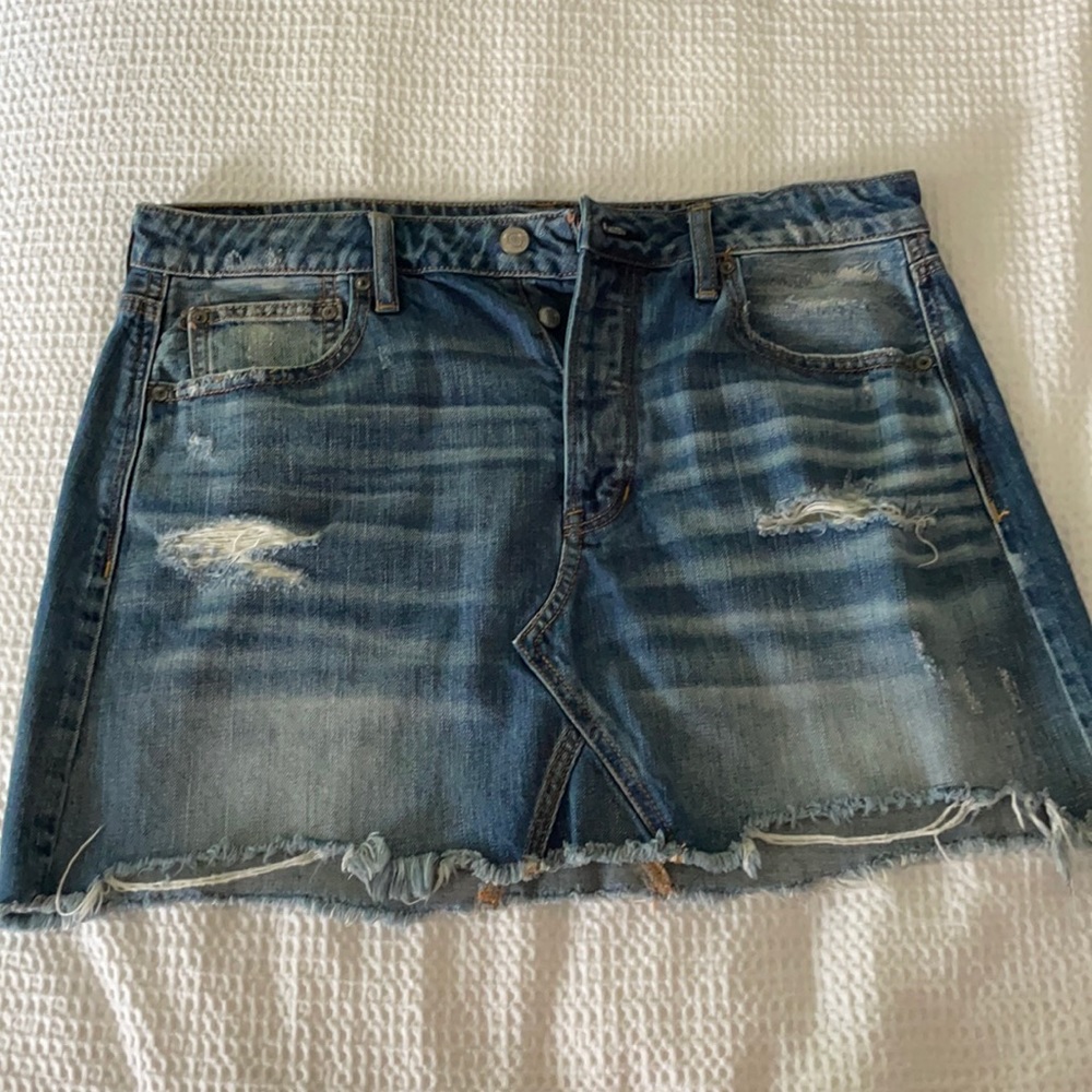 American Eagle Jean Mini Skirt